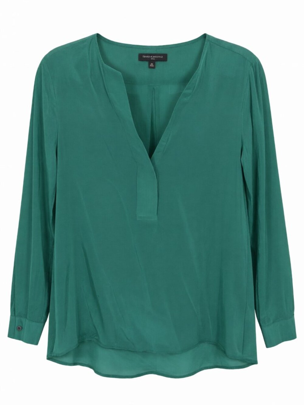 Banana Republic Silk Blouse Women M Green